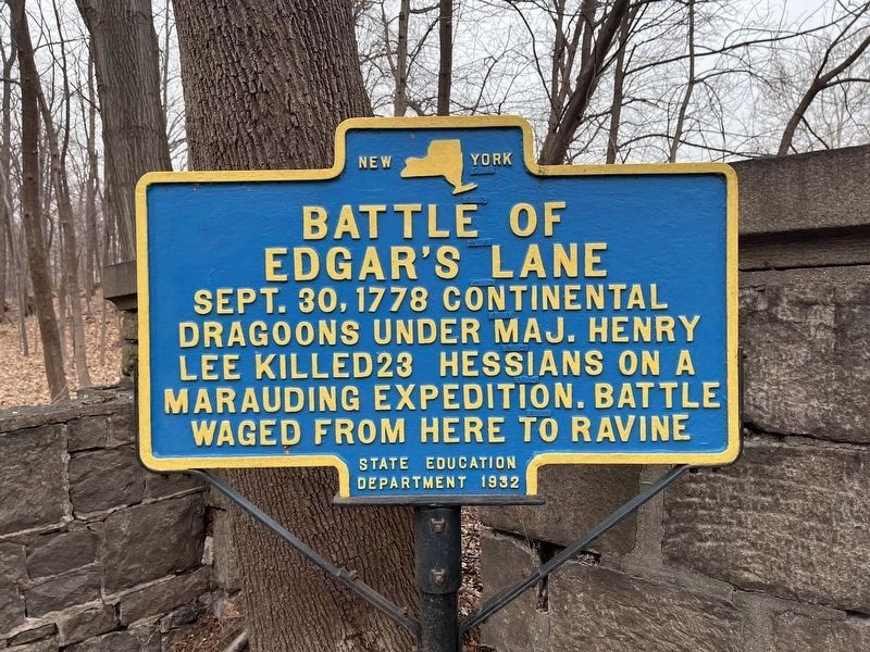 Battle of Edgar's Lane Marker image. Click for full size.