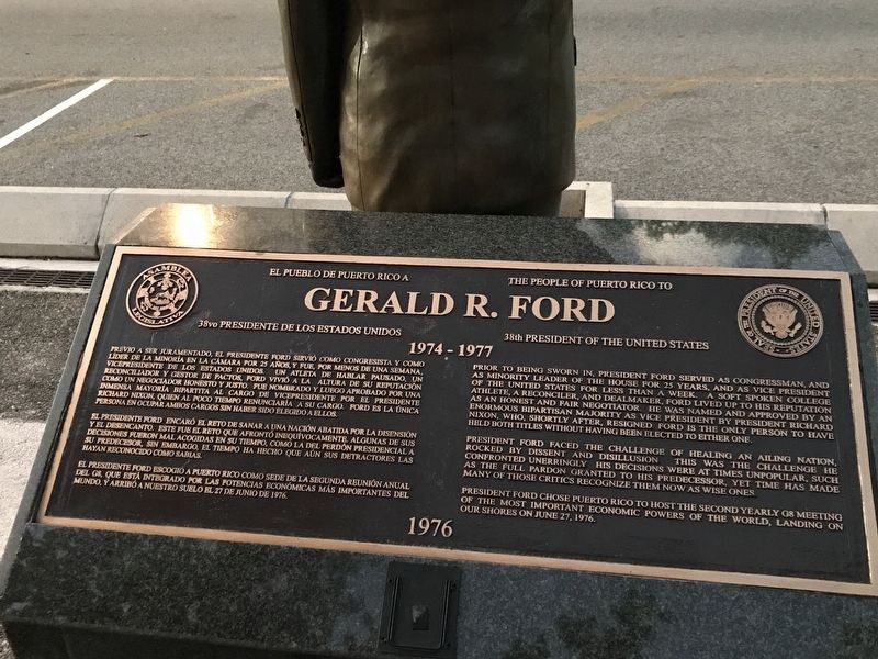 Gerald R. Ford Marker. Click for full size. Gerald R. Ford Marker image. Click for full size.