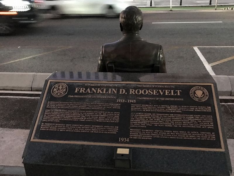 Franklin D. Roosevelt Marker. Click for full size. Franklin D. Roosevelt Marker image. Click for full size.