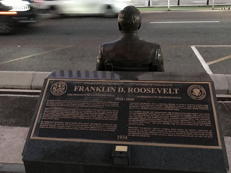 Franklin D. Roosevelt Marker image. Click for full size.