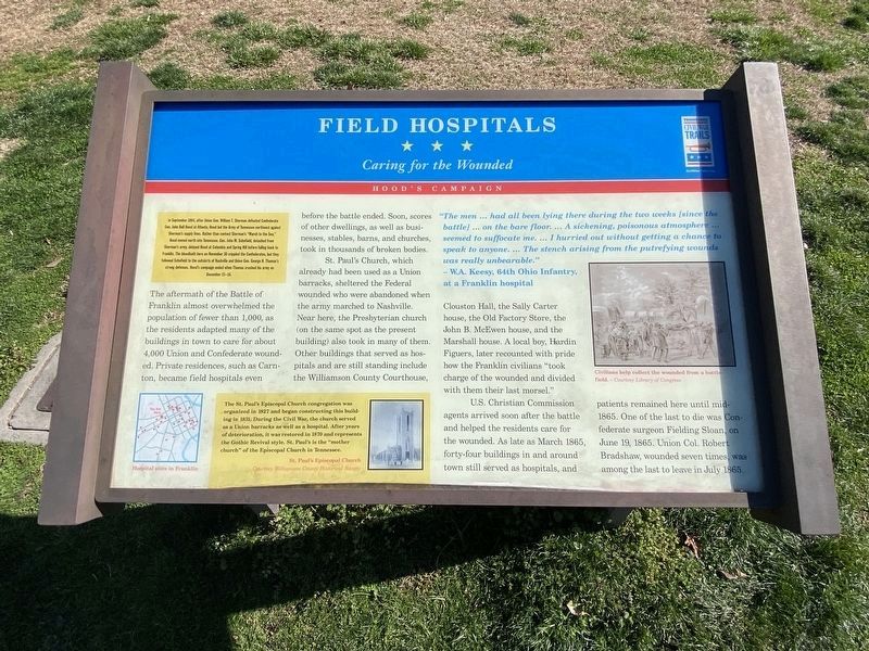 Field Hospitals Marker image. Click for full size.