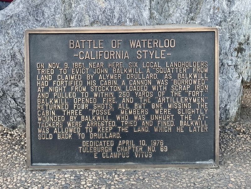 Battle of Waterloo Marker image. Click for full size.