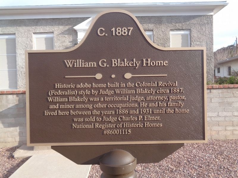 William G. Blakely Home Marker image. Click for full size.