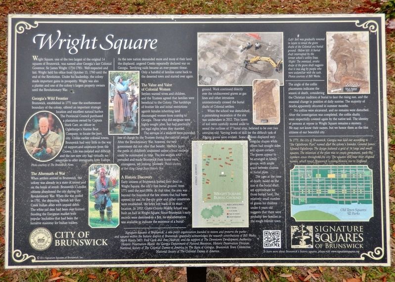 Wright Square Marker image. Click for full size.