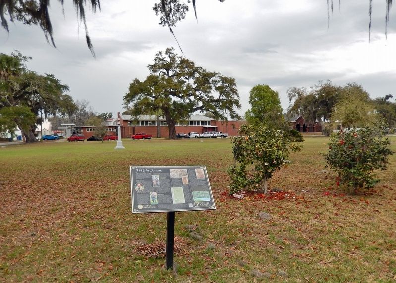 Wright Square Marker image. Click for full size.
