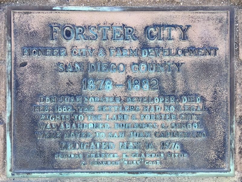 Forster City Marker image. Click for full size.