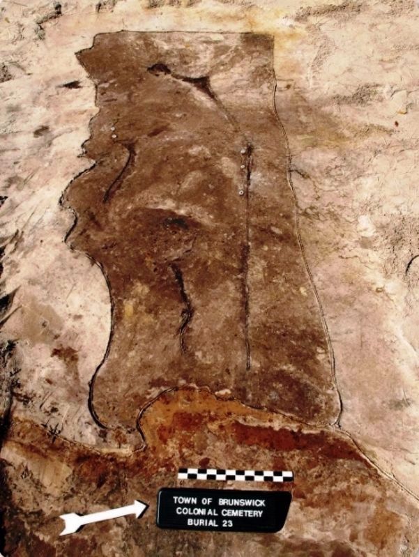 Marker detail: Burial 23 image. Click for full size.
