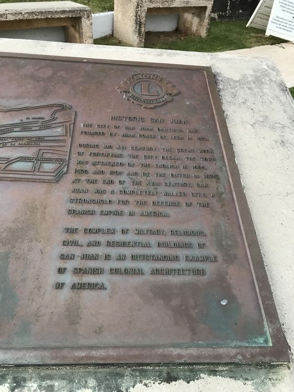 Historic San Juan Marker closeup image. Click for full size.