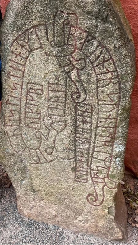 The Runestone at Vxj Cathedral image. Click for full size.