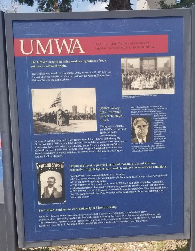 United Mine Workers of America Marker image. Click for full size.