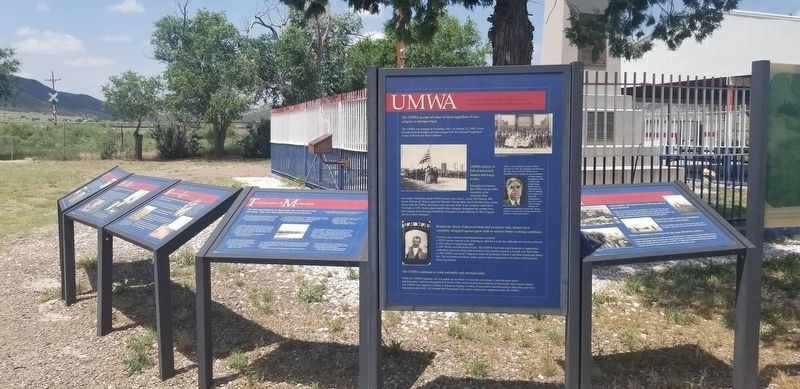 The United Mine Workers of America Marker is the large marker in the middle of the markers image. Click for full size.