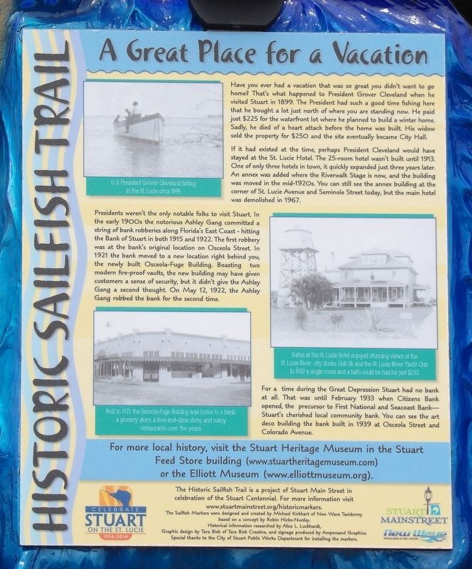A Great Place for a Vacation Marker image. Click for full size.