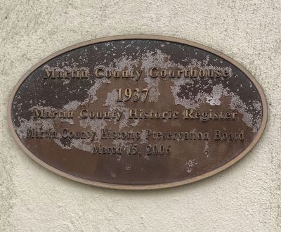 Martin County Courthouse Marker image. Click for full size.