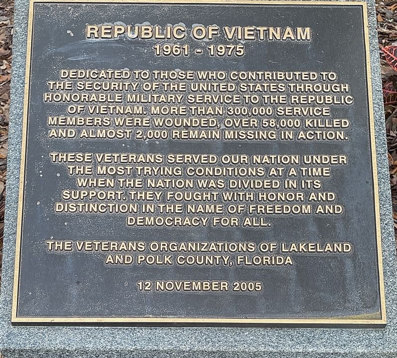 Republic of Vietnam Marker image. Click for full size.