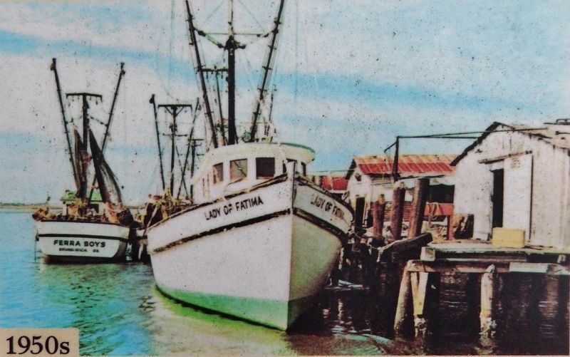 Marker detail: Docked Shrimp Boats image. Click for full size.