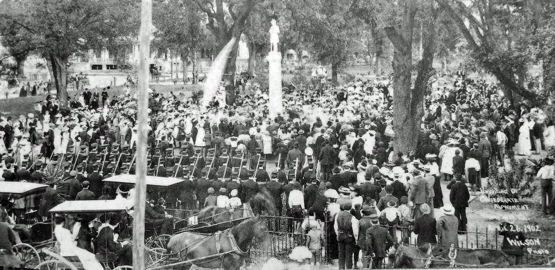 Marker detail: Unveiling the Confederate Monument<br>April 26, 1902 image. Click for full size.
