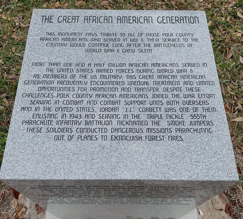 The Great African American Generation Marker (Top) image. Click for full size.