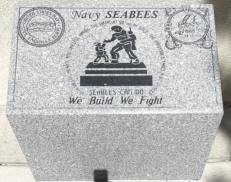 Navy Seabees Marker image. Click for full size.