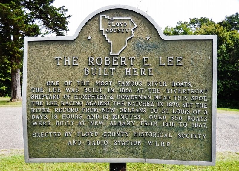 The Robert E. Lee Built Here Marker image. Click for full size.
