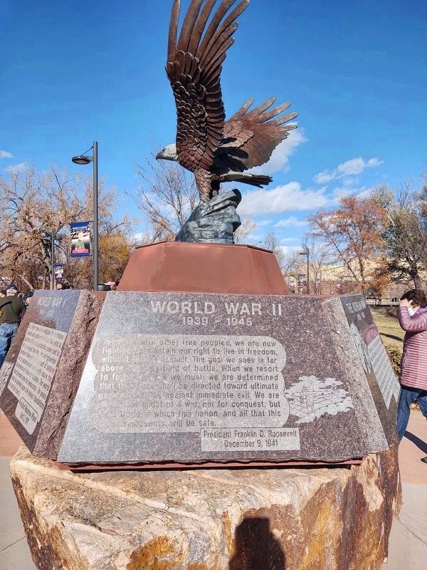 Black Hills Veterans Memorial - World War II image. Click for full size.