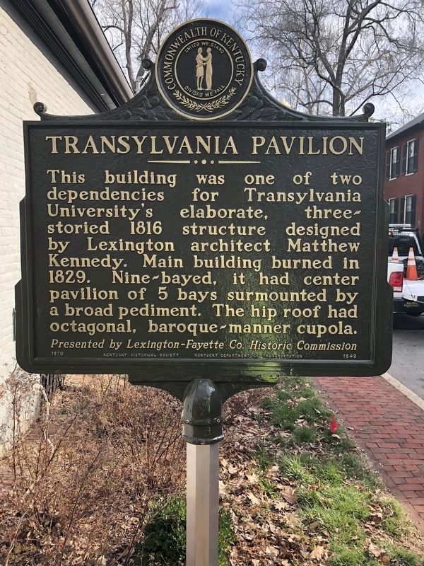 Transylvania Pavilion Marker image. Click for full size.