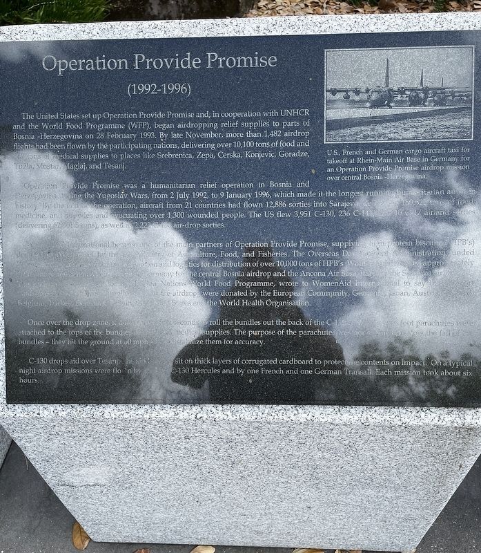 Operation Provide Promise (1992-1996) Marker image. Click for full size.