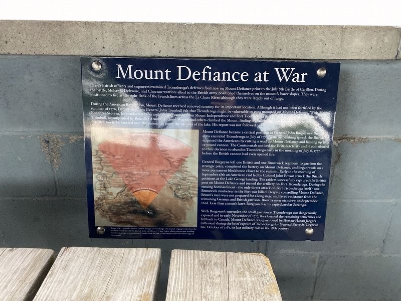 Mount Defiance at War Marker image. Click for full size.