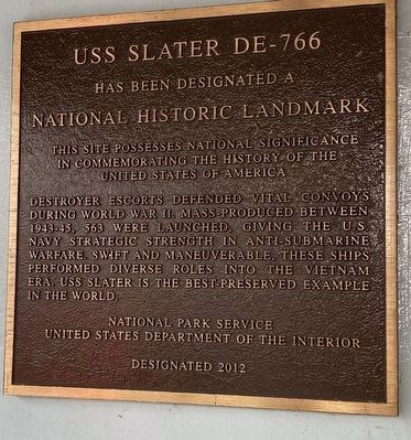 USS Slater DE-766 Marker image. Click for full size.