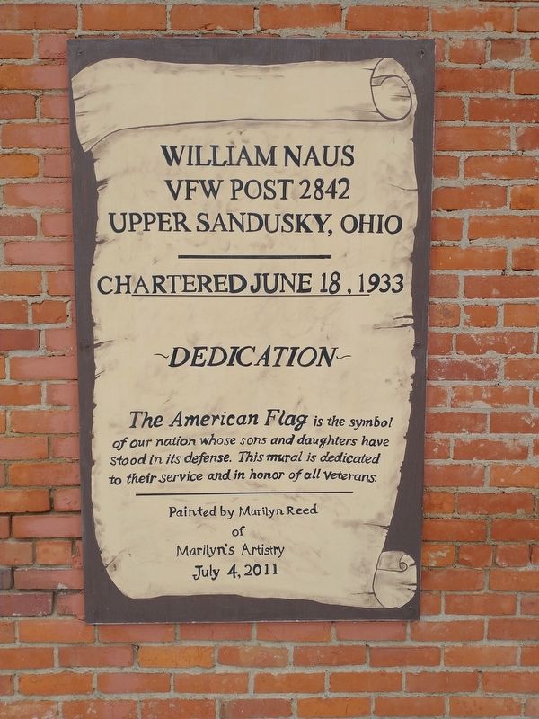 William Naus VFW Post 2842 Upper Sandusky, Ohio Marker image. Click for full size.