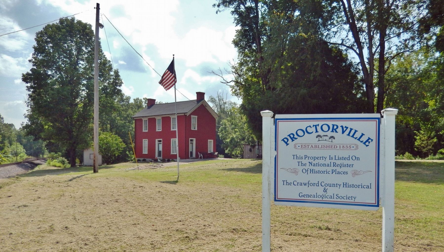 William Proctor House & Proctorville Sign image. Click for full size.