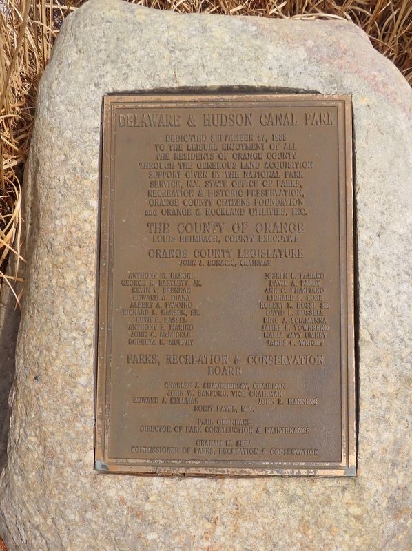 Delaware & Hudson Canal Park Marker image. Click for full size.