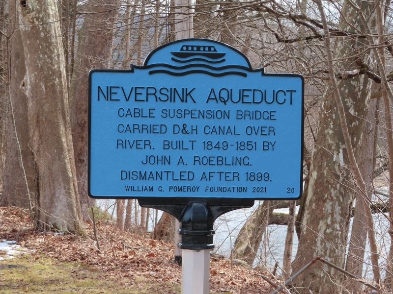 Neversink Aqueduct Marker image. Click for full size.