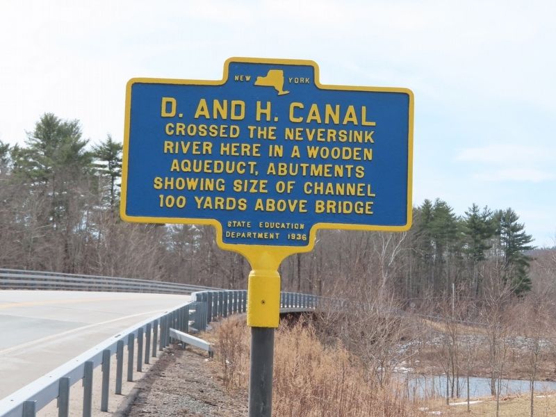 D. and H. Canal Marker image. Click for full size.