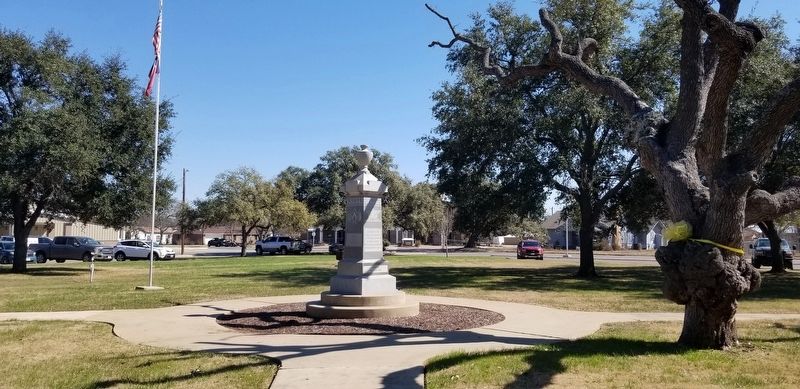 The view of the Medina County War Memorial in the center of the square image. Click for full size.