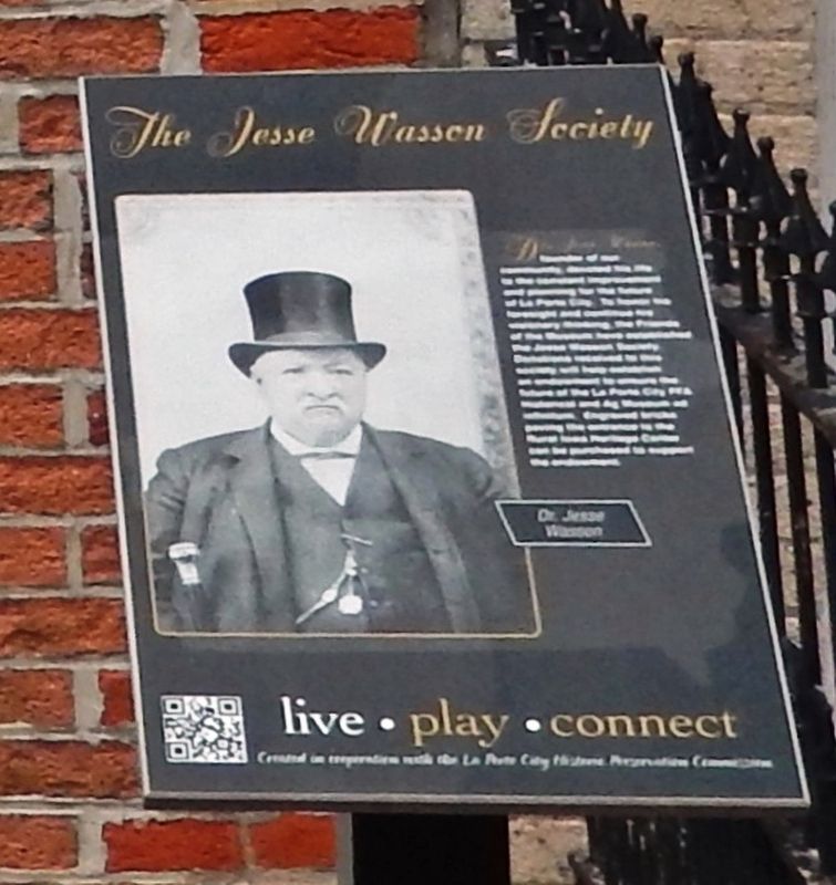 The Jesse Wasson Society Marker image. Click for full size.