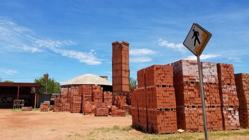 D’Hanis Bricks in the brickyard image. Click for full size.