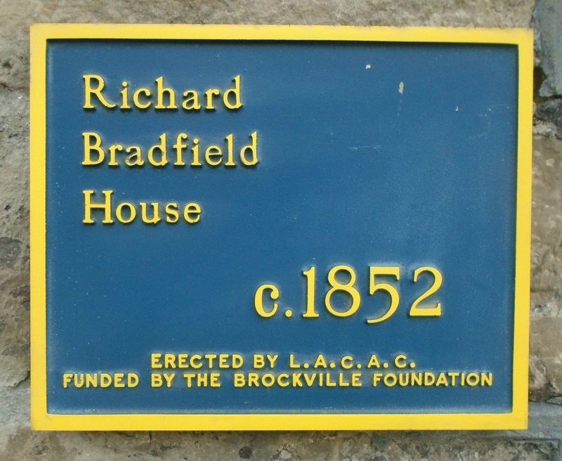 Richard Bradfield House Marker image. Click for full size.