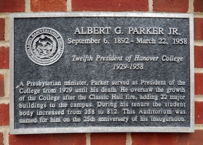Albert G. Parker, Jr. Marker image. Click for full size.