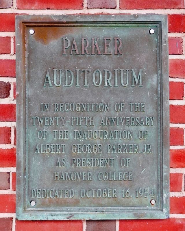 Parker Auditorium Marker image. Click for full size.