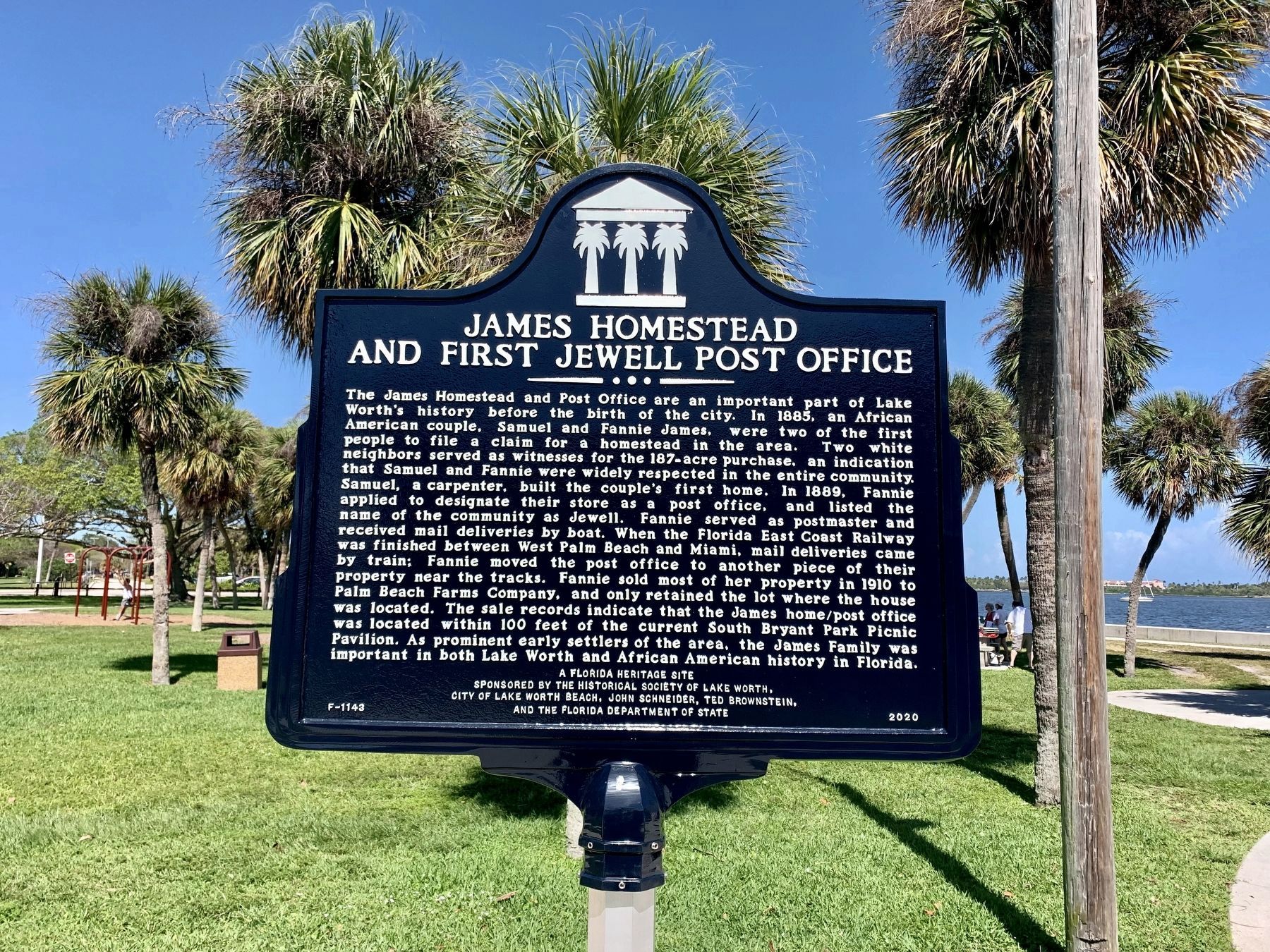 James Homestead and First Jewell Post Office Marker image. Click for full size.