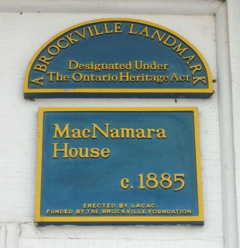 MacNamara House Markers image. Click for full size.
