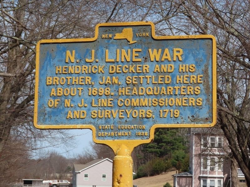 N.J. Line War Marker image. Click for full size.