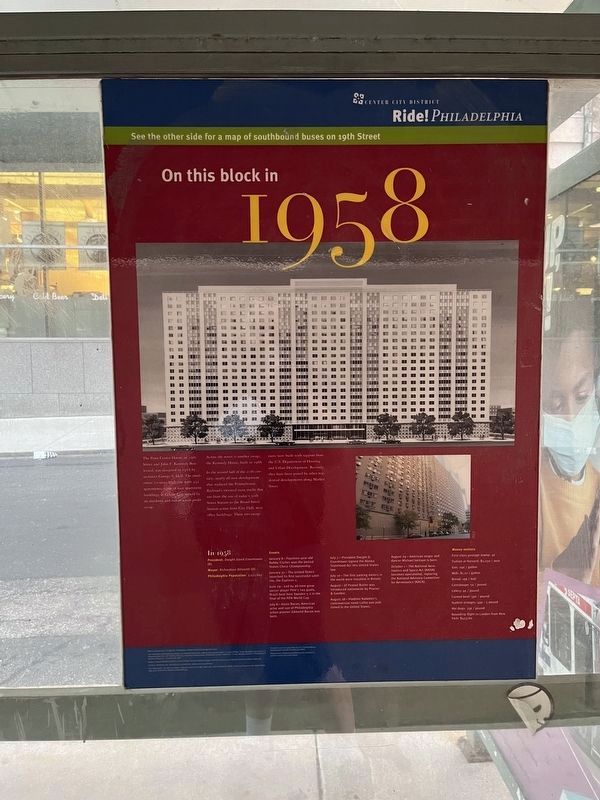 On this block in 1958 Marker. Click for full size. On this block in 1958 Marker image. Click for full size.