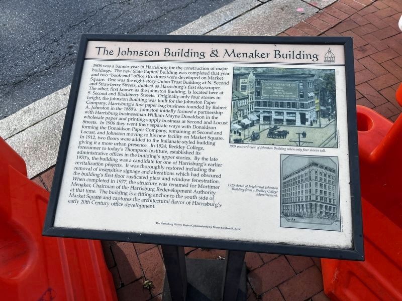 The Johnston Building & Menaker Building Marker image. Click for full size.