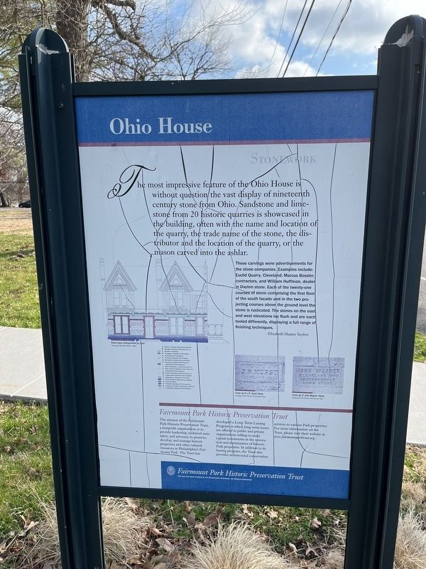 Ohio House Marker [Stonework side] image. Click for full size.