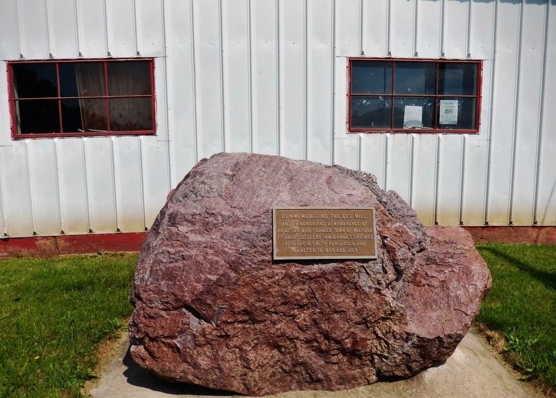 Commemorating the "Old Mill" Marker. Click for full size. Commemorating the "Old Mill" Marker image. Click for full size.