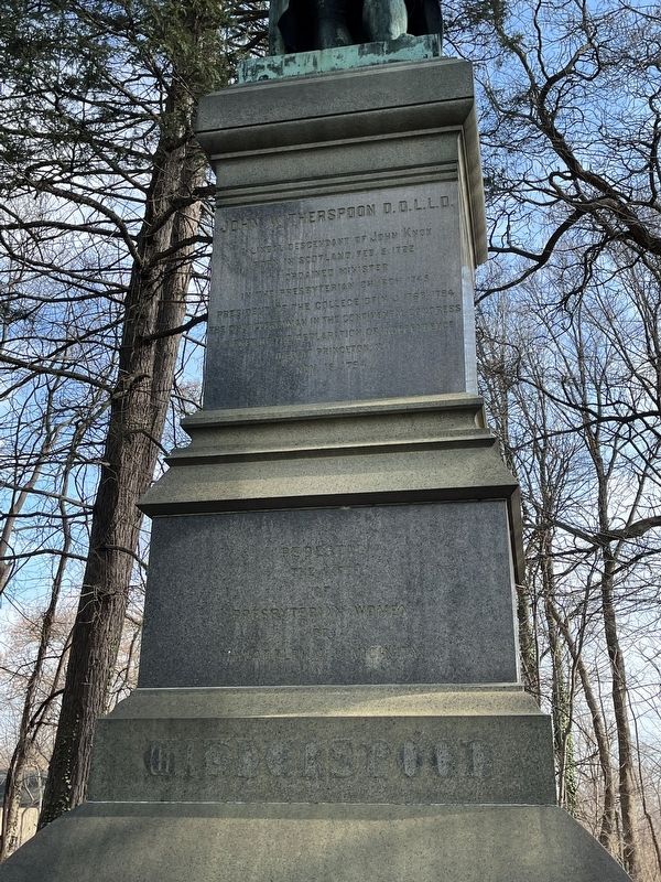 John Witherspoon D.D.L.L.D. Marker. Click for full size. John Witherspoon D.D.L.L.D. Marker image. Click for full size.