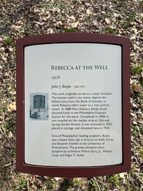 Rebecca at the Well Marker image. Click for full size.