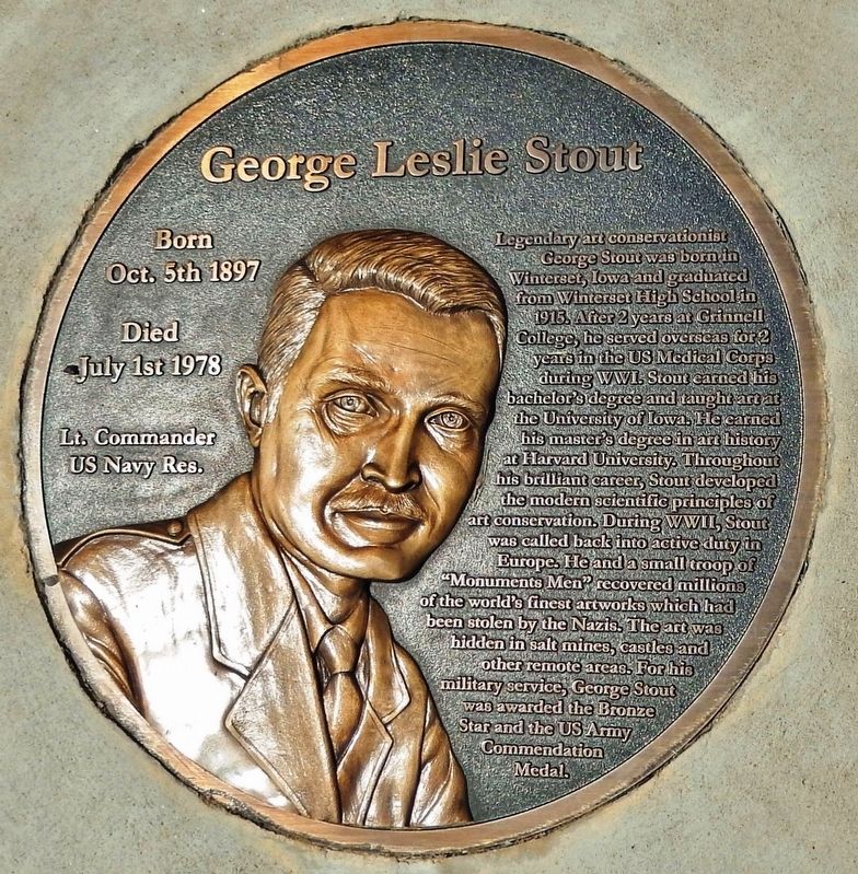 George Leslie Stout Marker image. Click for full size.