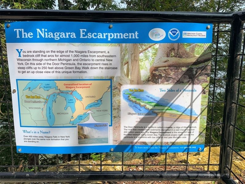 The Niagara Escarpment Marker image. Click for full size.